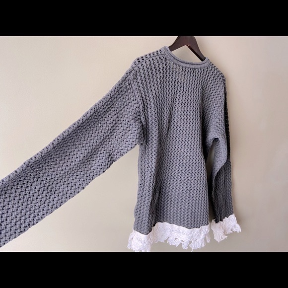 Vintage Mesh Sweater, Unisex, Custom Sweater, Ugly Christmas Sweater - Picture 5 of 10